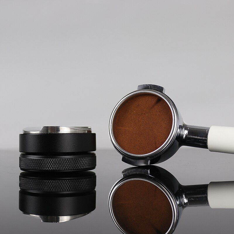 51MM/53MM/58MM állítható kávéelosztó 304 Rozsdamentes acél Kávé Tamper Kávépor Kalapács Kávétartozékok Barista