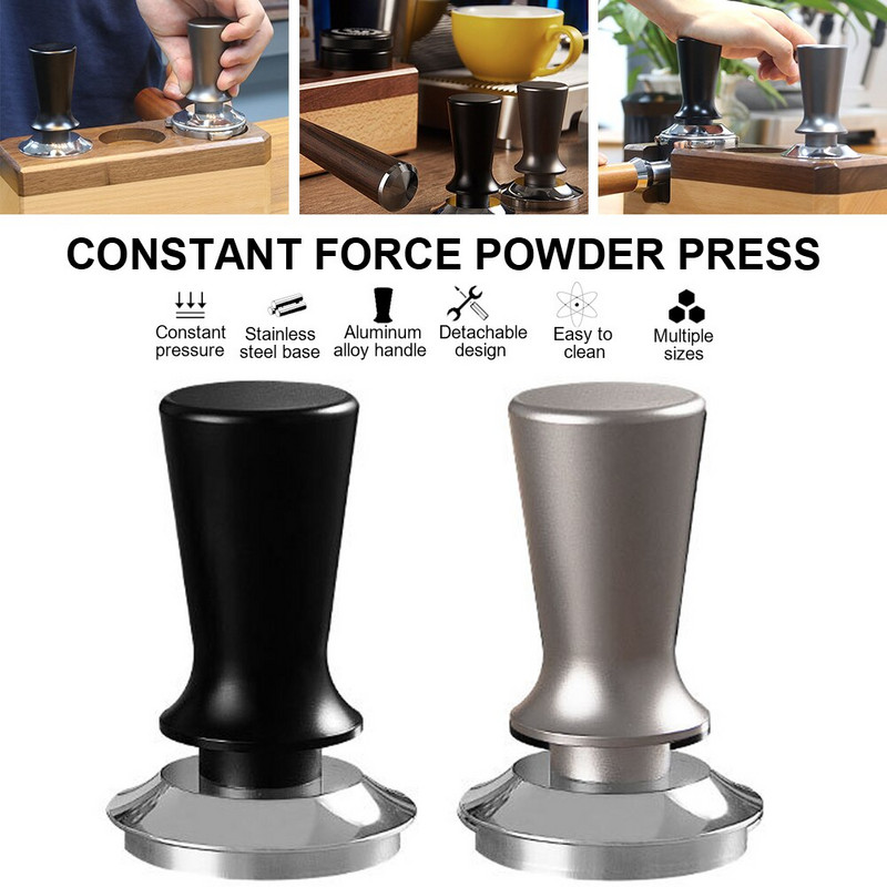 51 mm/53 mm/58 mm kalibreeritud kohvitamper 30 naela, kalibreeritud vedruga toidukvaliteediga roostevabast terasest alusega Barista espresso jaoks