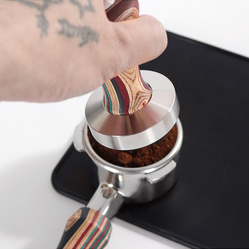 51/53/58MM Coffee Tamper Espresso Distributor Σφυρί για καφέ σε σκόνη 304 από ανοξείδωτο ατσάλι επίπεδη βάση Barista Accessories