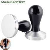 Espresso kávé szabotázs 51mm/53mm/58mm alumínium kávéelosztó kiegyenlítő szerszám babprés kalapács fogantyúval Baristalhoz