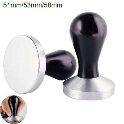 Espresso kohvi tamper 51mm/53mm/58mm alumiiniumist kohvijaoturi tasandustööriist ubade pressvasar käepidemega Baristali jaoks