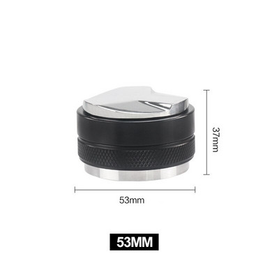 51MM/53MM/58MM Kávépor-elosztó Espresso Kávéeszközök 304 Rozsdamentes acél, kétfejű, három cellás, lapos kávészabotázs
