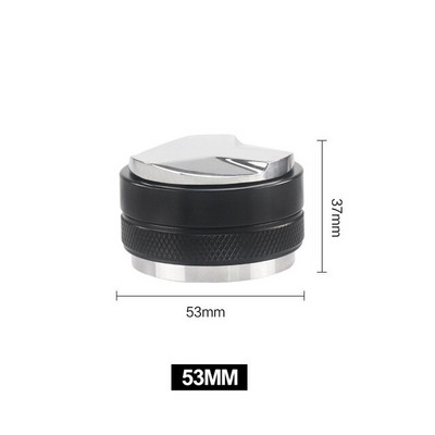 51MM/53MM/58MM Kávépor-elosztó Espresso Kávéeszközök 304 Rozsdamentes acél, kétfejű, három cellás, lapos kávészabotázs