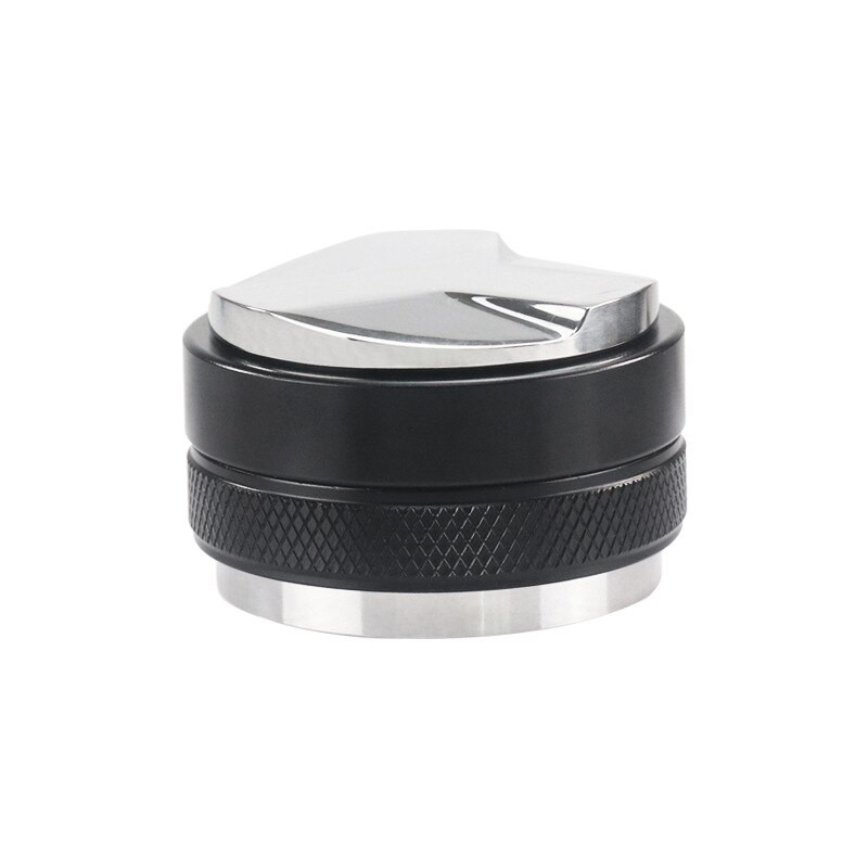 51MM/53MM/58MM Kávépor-elosztó Espresso Kávéeszközök 304 Rozsdamentes acél, kétfejű, három cellás, lapos kávészabotázs
