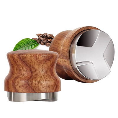 Тампери 51MM/53MM/58MM Кафе Тампер Палисандър Кафе на прах Машина Разпределител Кафе на прах Чук Аксесоари за кафе