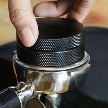 Регулируема набивка за кафе, 3-ъгълен плосък 51/53/58 мм разпределител за кафе за филтър с дървена основа