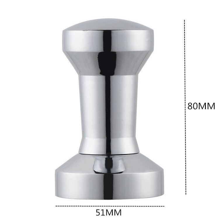 51 mm-es szilárd, rozsdamentes acél, nehéz, lapos talpú kávészabotázs eszpresszóhoz, barkácsolás, kézi kávébabdaráló prés kávészerszámok
