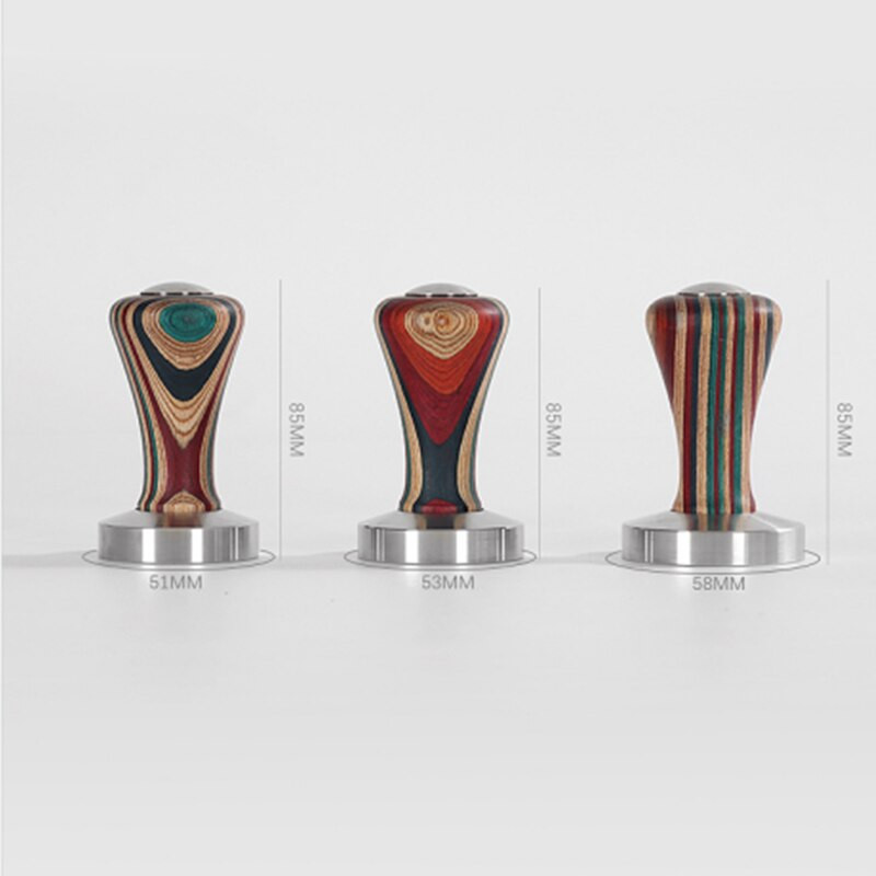 Színek Espresso Tamper 304 Rozsdamentes Acél Espresso Kávé Tamper Macaroon 51/53/58mm Általános Kávéprés Kávétartozékok