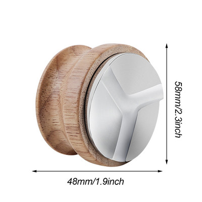 51/58 mm-es Kávéelosztó Kávéporkalapács Fa Kávépor Hamme Testre szabott kiváló minőségű eszpresszó kávétartozékok