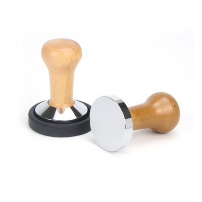 51/58 mm-es fa nyelű kávé szabotázs eszpresszó por lapos daráló eszpresszó prés kalapács kávé szabotázs Barista eszköz