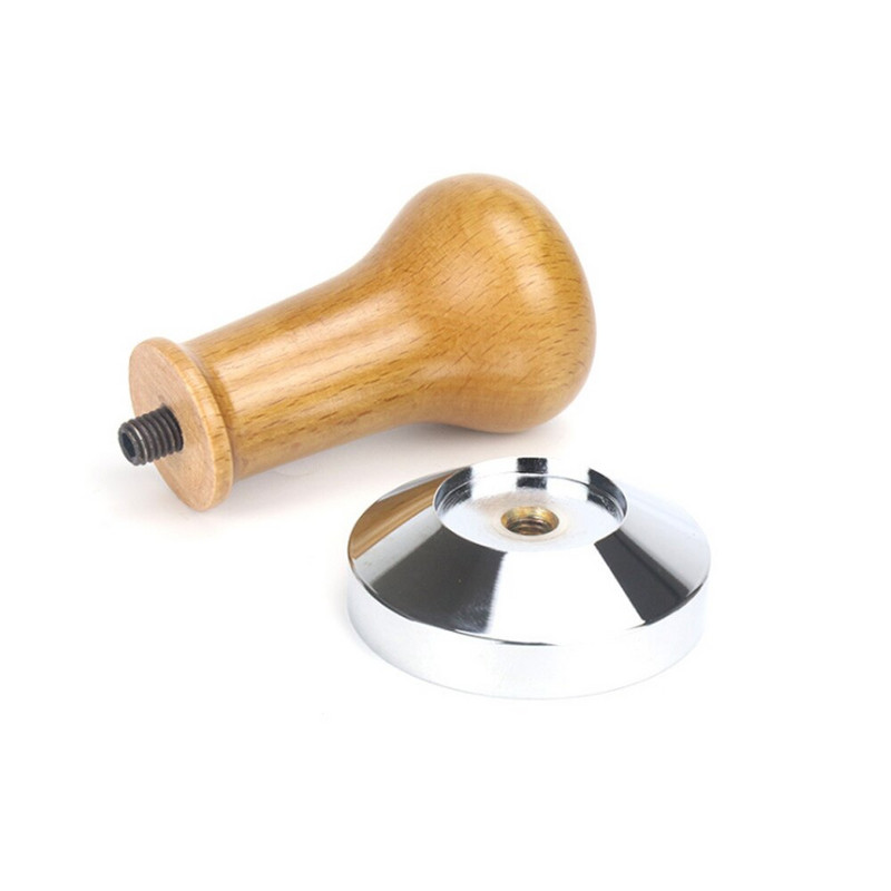 51/58 mm-es fa nyelű kávé szabotázs eszpresszó por lapos daráló eszpresszó prés kalapács kávé szabotázs Barista eszköz