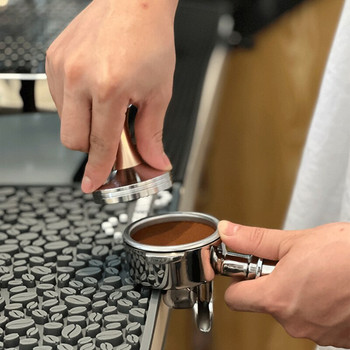 51mm//58mm Θήκη για πρέσα καφέ Βάση για καφέ σε σκόνη Αντιολισθητικό σφυρί για μπάρ κουζίνας Barista Coffee Accessories