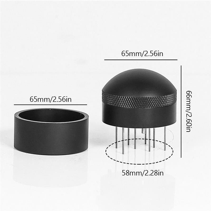 Distribuitor de cafea Nivel manual de cafea Instrument de distribuție de espresso din metal Ac de distribuire a pulberii pentru cafenea bar, 58 mm