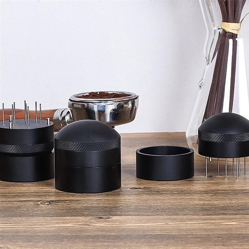 Distribuitor de cafea Nivel manual de cafea Instrument de distribuție de espresso din metal Ac de distribuire a pulberii pentru cafenea bar, 58 mm