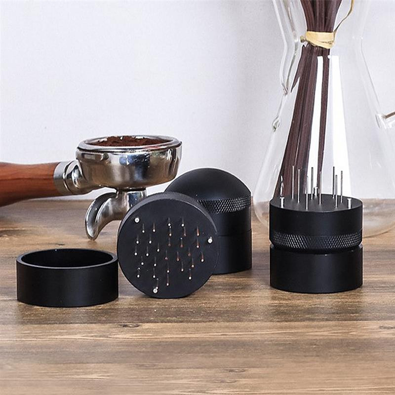 Distribuitor de cafea Nivel manual de cafea Instrument de distribuție de espresso din metal Ac de distribuire a pulberii pentru cafenea bar, 58 mm