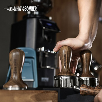 Трамбовка за кафе 58mm Espresso Tamper Fit 58mm Portafilter Основа от неръждаема стомана Преса за кафе Barista Tamping Tools Espresso Tamping