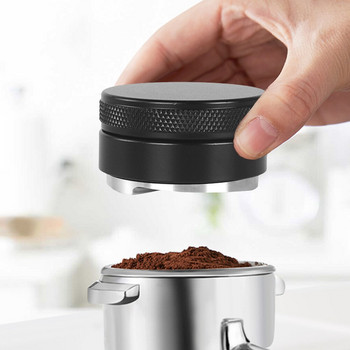 Кафе Тампер 304 Разпределител за кафе от неръждаема стомана Подходящ за 51/53/58 mm Portafilter Кафе на прах Чук Аксесоари за кафе