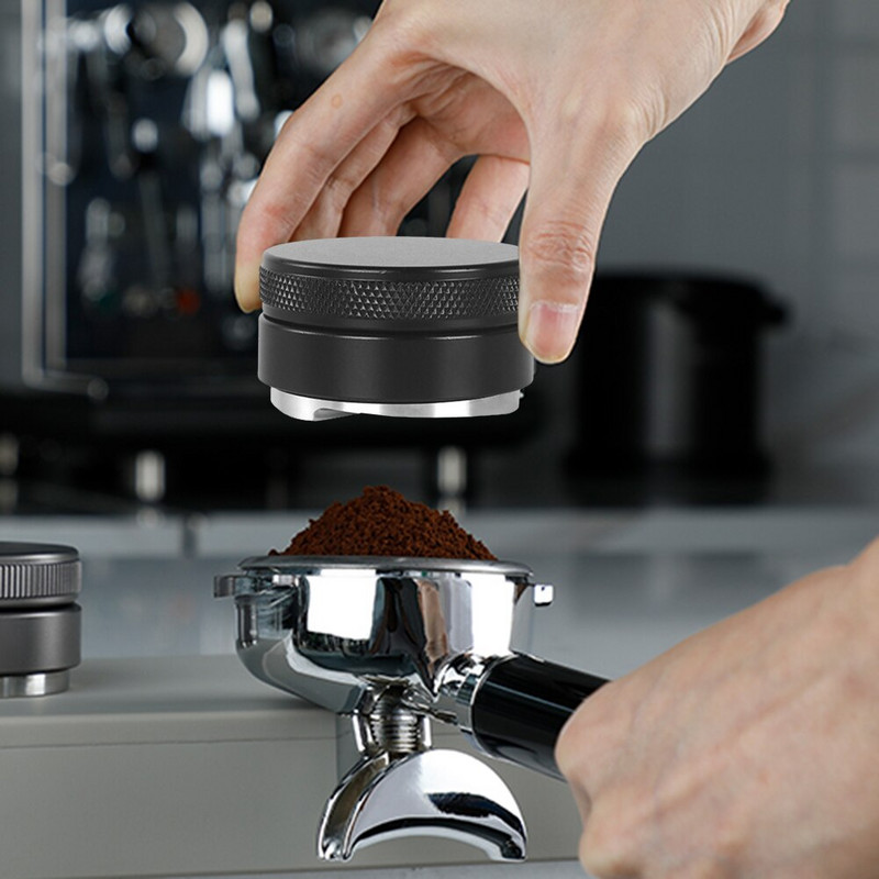 1 db Coffee Tamper 304 rozsdamentes acél kávéelosztó 51/53/58mm portafilter kávéporkalapács kávétartozékokhoz
