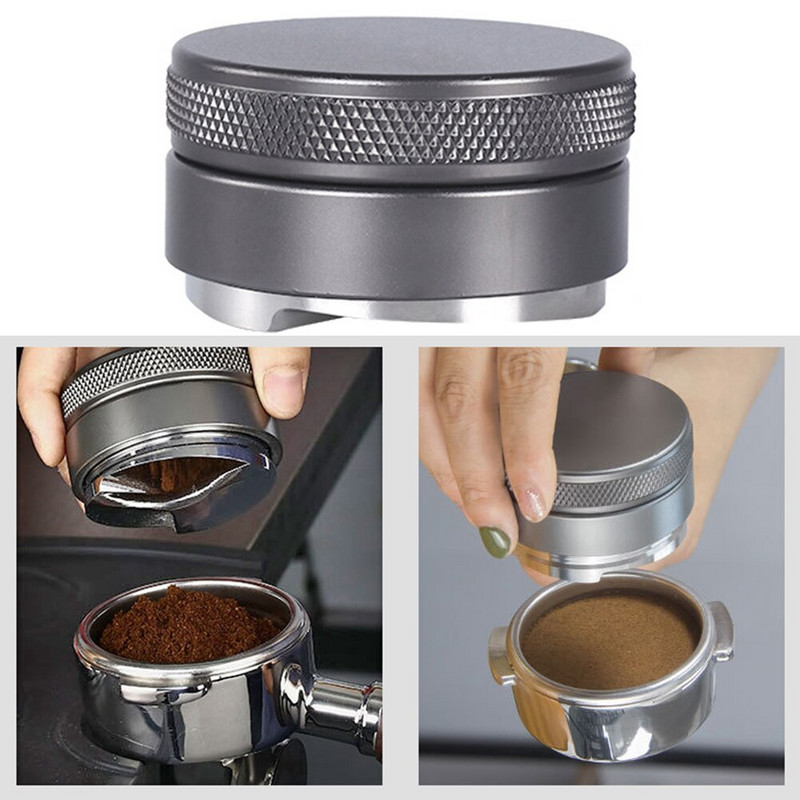 1 db Coffee Tamper 304 rozsdamentes acél kávéelosztó 51/53/58mm portafilter kávéporkalapács kávétartozékokhoz