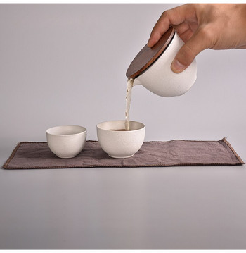 Безплатна доставка Kung Fu Tea Cup керамични чайници gaiwan чаши за чай китайски прибори за чай преносими пътни комплекти за чай с пътна чанта