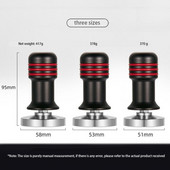 51/53/58mm Kávé Tamper Porkalapács Rozsdamentes Acél Rugós Kávéelosztó Barista Espresso Készítő Daráló Kávéedény