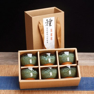 6 komada keramičkog posuđa za piće Posuđe za čaj Kineski KungFu Set za čaj Šalica za sake Šalice za sake 50 ml Master Cup Male zdjelice za čaj Dekoracija Poklon