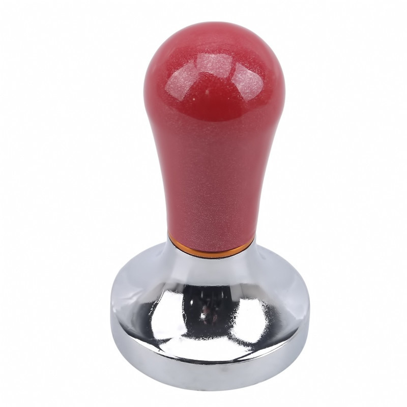 Élelmiszer-minőségű 55 mm-es kávészabotázs fa nyelű Barista eszpresszófőző daráló kézzel készített kiváló minőségű forró akció