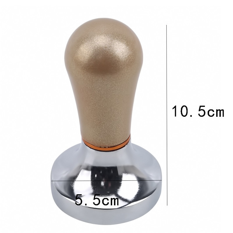 Élelmiszer-minőségű 55 mm-es kávészabotázs fa nyelű Barista eszpresszófőző daráló kézzel készített kiváló minőségű forró akció