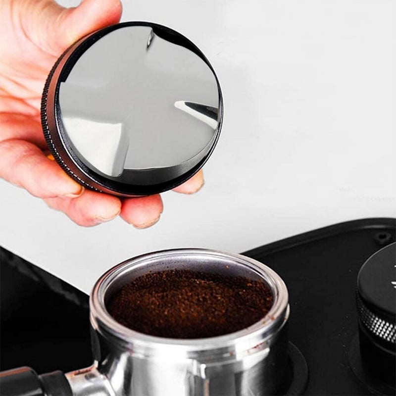 Kávéelosztó szabotázs 36-42,5 mm, állítható vízszintező porkalapács Portafilter Barista kávéfőző berendezéshez
