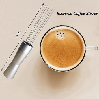 Бъркалка за кафе Еспресо Ръчни тампери Инструмент за разбъркване WDT, Разпределител тип игла Бъркалка за еспресо Инструмент за разбъркване