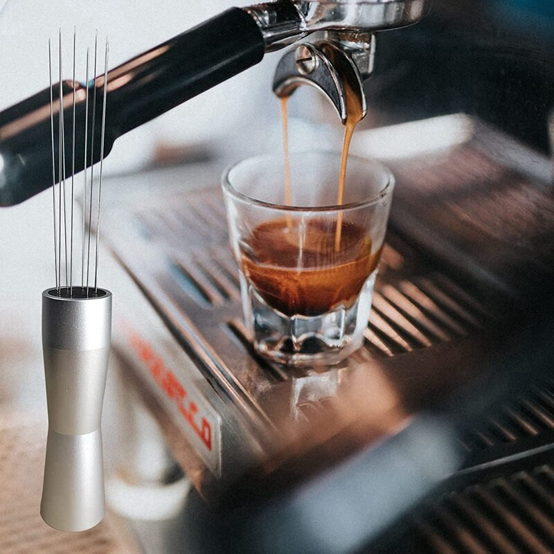 Kávékeverő eszpresszó kézi tamperek keverő WDT eszköz, tű típusú elosztó eszpresszó keverő keverőeszköz