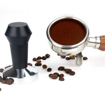 51MM Espresso Coffee Tamper черна неръждаема стомана ABS дръжка машина преса плоска основа бариста машина аксесоари