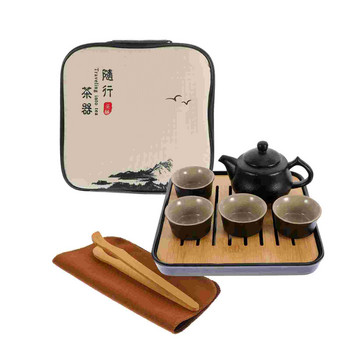 1 комплект сервиране на чай сервиране на чай в китайски стил Порцеланов чайник за чай за ресторант, хотелска кухня