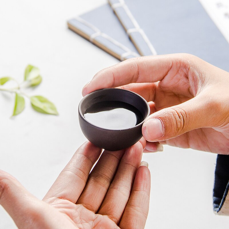 Violetinio molio kinų Kung Fu arbatos rinkinys Yixing arbatinukas Rankų darbo arbatos puodelis Zisha Gaiwan arbatos virduliai Ceremonijos gėrimų arbatos indų rinkinys