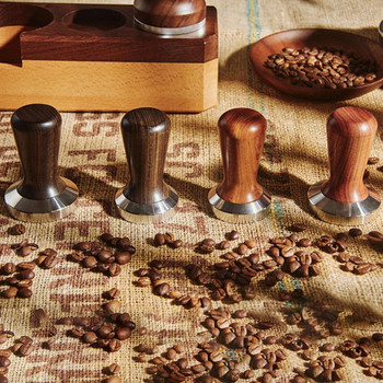 Premium Coffee Tamper Distribute Flat Base Powder Hammer Barista Tools