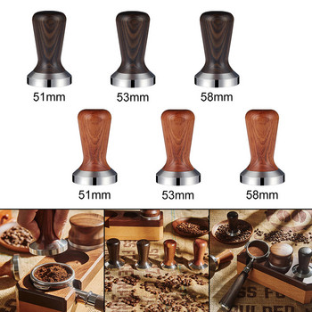 Premium Coffee Tamper Distribute Flat Base Powder Hammer Barista Tools