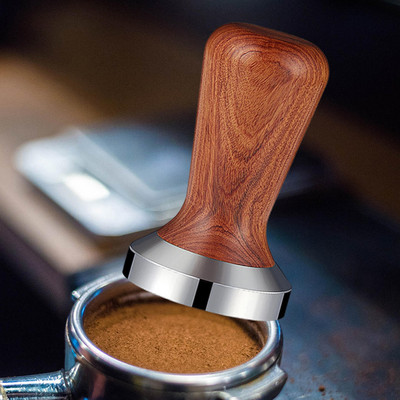 Premium Coffee Tamper Distribute Flat Base Powder Hammer Barista Tools