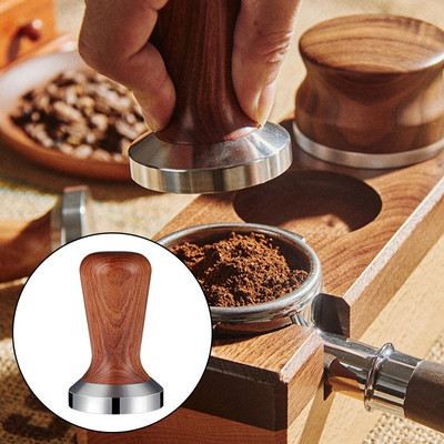 Premium Coffee Tamper Distribute Flat Base Powder Hammer Barista Tools