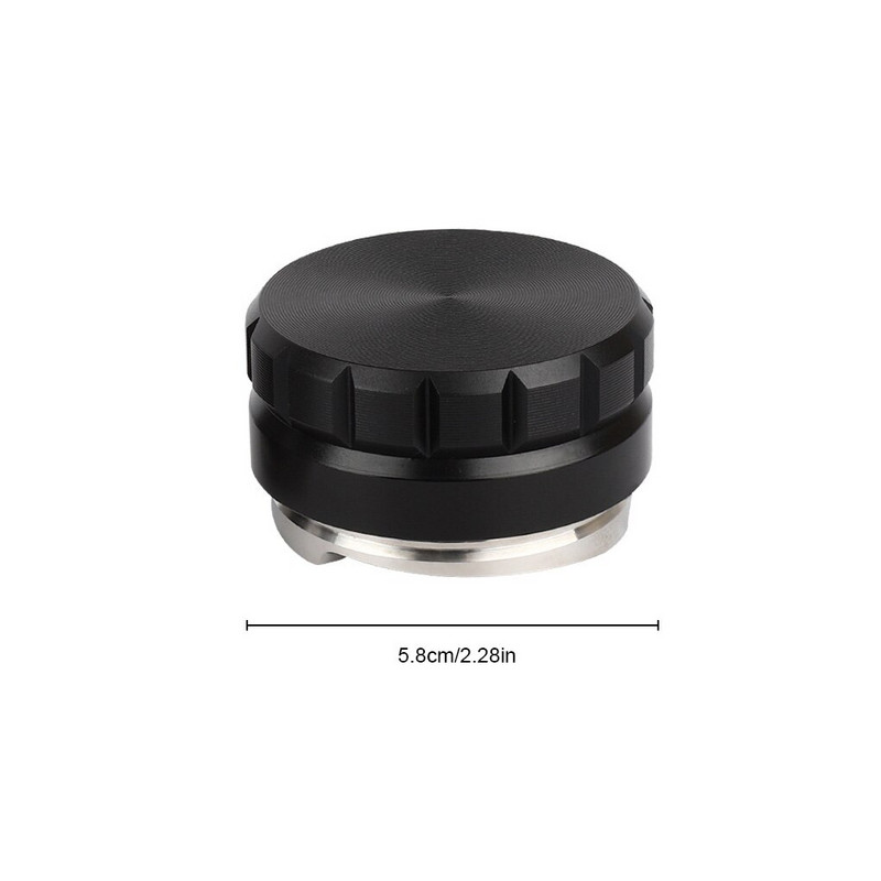 Kávészabotázs állítható magasságú csúszásgátló 304 rozsdamentes acél porkalapács hordozható elosztó szintező fekete