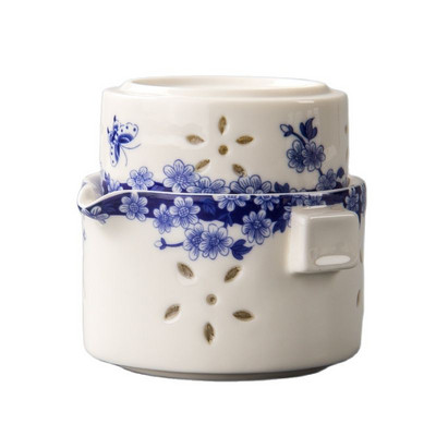 Keramički set za čaj Plavi cvijet Šalica za čaj Čajnik Quik Lonac za čaj Šalica za čaj Prijenosni uredski pribor za putovanja na otvorenom Posuđe za čaj Puer Kuhalo za crnu vodu