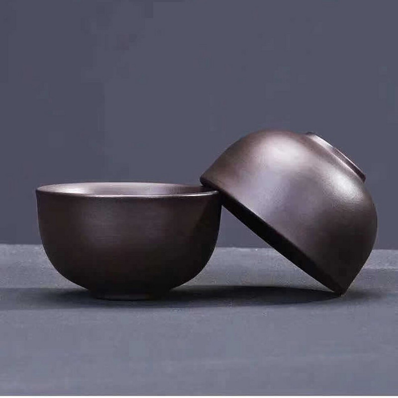 7 PC-Set Putni set za čaj od ljubičaste gline, jedan čajnik, četiri šalice, čajnik za automobile, pribor za čaj s limenkama za čaj, prijenosni kung fu set za čaj za dar