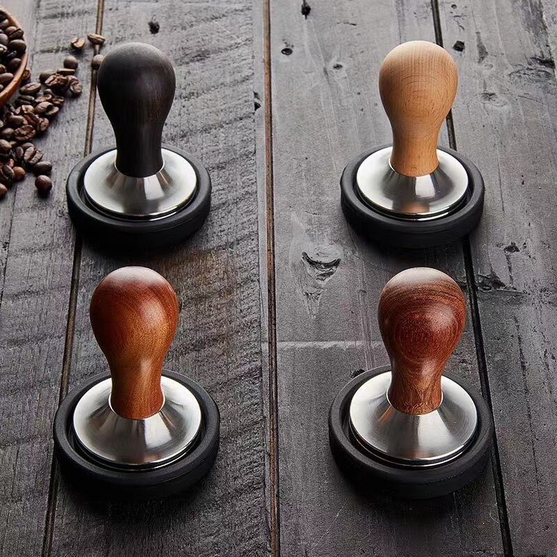 51/53/58 mm Muti vrste Čvrsti drveni nabijač za kavu Espresso Distributer Dodaci za kafiće Alati za bariste