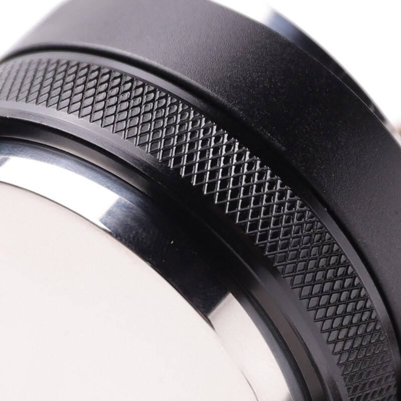 Dvipusis kavos tamperis Espreso tampresas, 51/53/58 mm 3 kampiniai šlaitai, plokščias pagrindas nepadengtas 2 viename nerūdijančio plieno lygintuvo įrankis