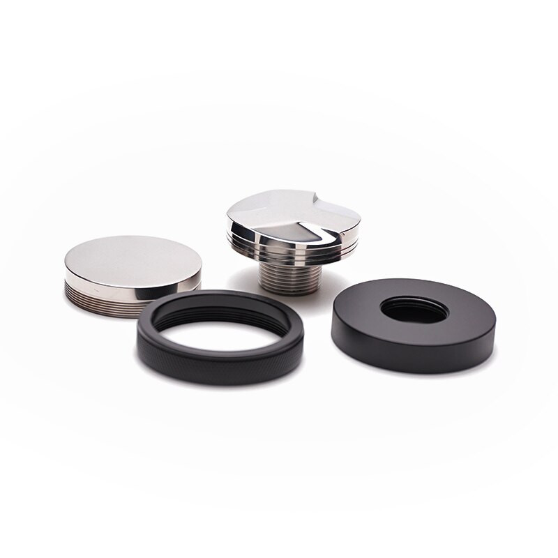 Dvipusis kavos tamperis Espreso tampresas, 51/53/58 mm 3 kampiniai šlaitai, plokščias pagrindas nepadengtas 2 viename nerūdijančio plieno lygintuvo įrankis