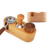 Suport pentru filtru de cafea Suport tamper Suport fag Lemn de nuc Espresso Distribuitor Covoraș Suport de bază Suport Unelte Barista Accesorii