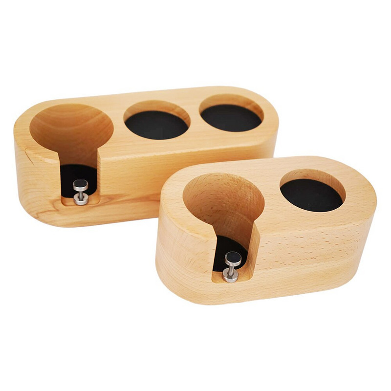 Suport pentru filtru de cafea Suport tamper Suport fag Lemn de nuc Espresso Distribuitor Covoraș Suport de bază Suport Unelte Barista Accesorii