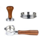 Portafiltru fără fund de cafea pentru filtru Breville 870/878/880 Filtru de 54 mm cu tamper de cafea și inel de dozare inteligent