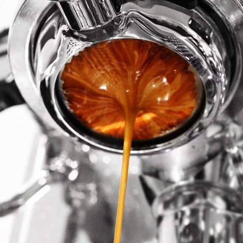 Portafiltru fără fund de cafea pentru filtru Breville 870/878/880 Filtru de 54 mm cu tamper de cafea și inel de dozare inteligent