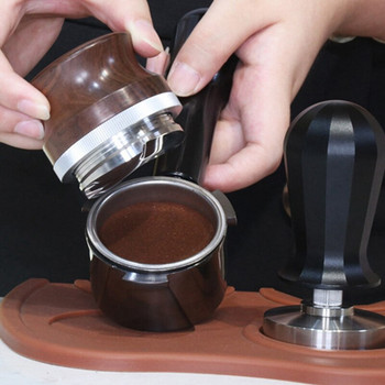 58,35 мм разпределител за кафе Еспресо Тампер с основа от неръждаема стомана с четири ъгъла наклон Кафе Тампер Еспресо