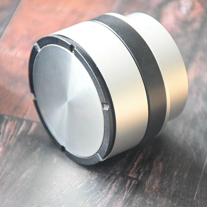 Újdonságok 58.4mm 304 Rozsdamentes acél Kávéporkalapács Lapos Eszpresszóbab Présszerszám Kávéfőző Tartozékok